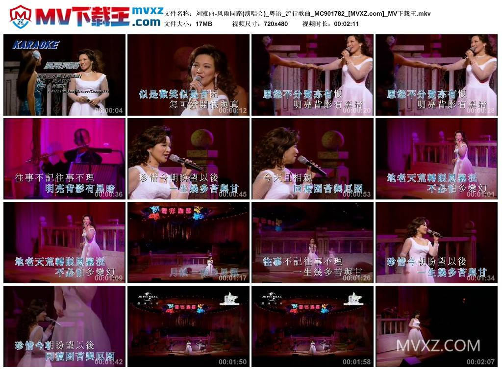 刘雅丽-风雨同路(演唱会)_粤语_流行歌曲_MC901782
